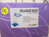 Opblaasbare basket met bal 1x - afbeelding 3 van  3