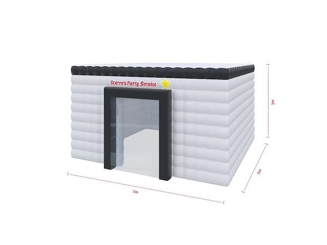 Opblaasbare tent, wit / zwart - afbeelding 1 van  2