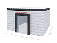 Opblaasbare tent, wit / zwart - afbeelding 1 van  2