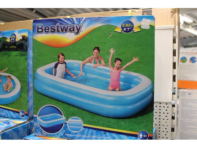 Opblaaszwembad bestway, afm. 262 cm x 175 cm x 51 cm. - afbeelding 1 van  2