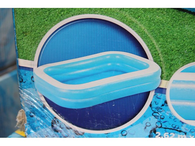 Opblaaszwembad bestway, afm. 262 cm x 175 cm x 51 cm. - afbeelding 2 van  2