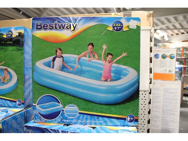 Opblaaszwembad bestway, afm. 262 cm x 175 cm x 51 cm. - afbeelding 1 van  2