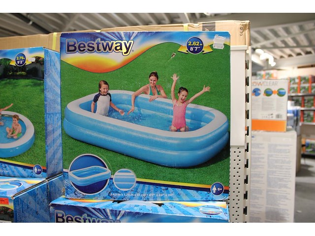 Opblaaszwembad bestway, afm. 262 cm x 175 cm x 51 cm. - afbeelding 1 van  2