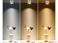 Opbouwarmatuurgu10 fitting – kubus / vierkant – wit / bruin (x20) - afbeelding 2 van  4