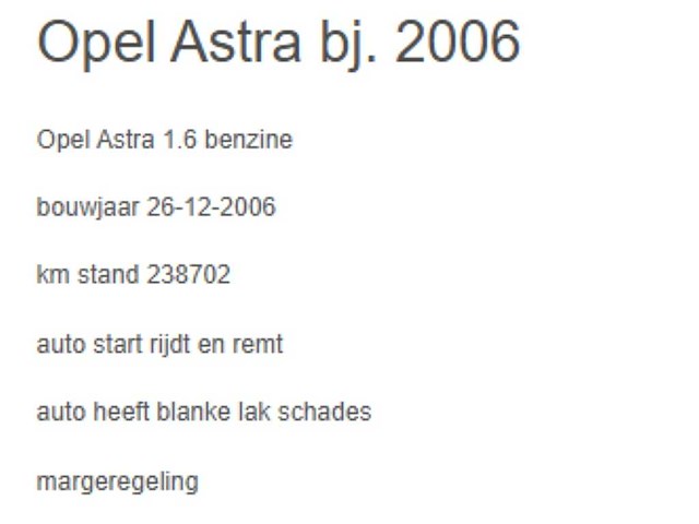 Opel - 2006 - astra - 1.6 essentia - 7-xtn-25 - afbeelding 13 van  20