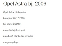 Opel - 2006 - astra - 1.6 essentia - 7-xtn-25 - afbeelding 13 van  20