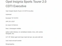 Opel - 2010 - insignia sports tourer - 2.0 cdti executive - ts-797-x - afbeelding 7 van  7
