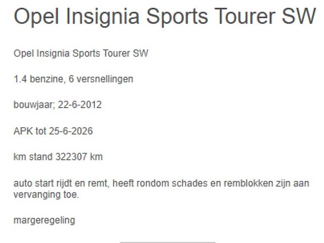 Opel - 2012 - insignia sports tourer - 1.4 t ecof. sport - 03-xjp-7 - afbeelding 2 van  17