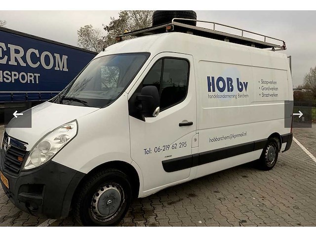 Opel - movano met autolaadkraan - 2.3 cdti l2h3 - bedrijfswagen - afbeelding 1 van  1