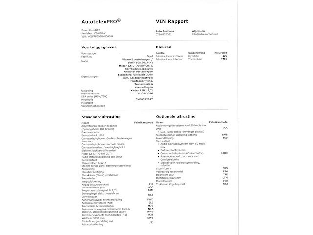Opel vivaro 1.6 cdti l1h1 edition 2016, vz-088-v - afbeelding 20 van  28