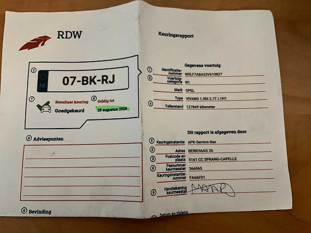 Opel vivaro 1.9 di l1h1 bedrijfswagen - afbeelding 16 van  26