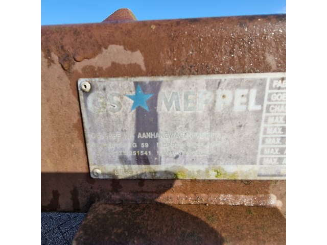 Open aanhangwagen 20ft, gs meppel, legergroen - afbeelding 4 van  34