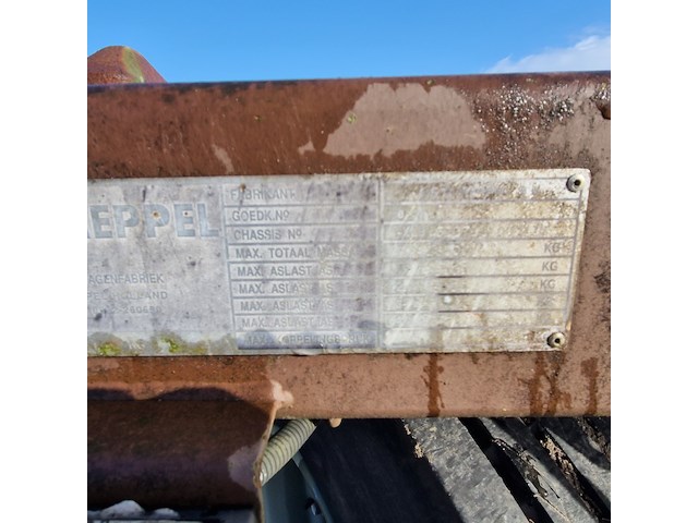 Open aanhangwagen 20ft, gs meppel, legergroen - afbeelding 5 van  34