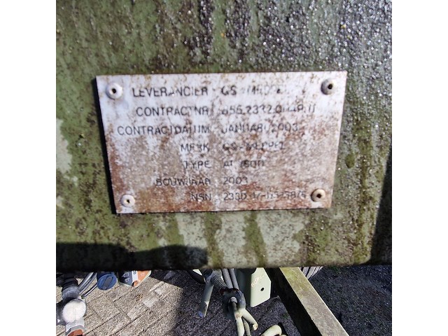 Open aanhangwagen 20ft, gs meppel, legergroen - afbeelding 7 van  34