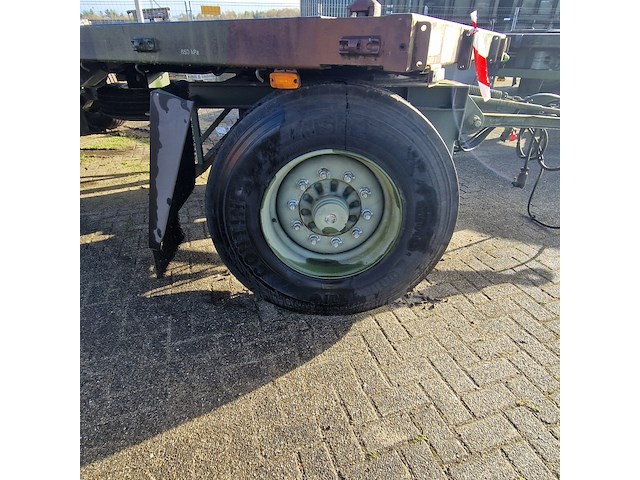 Open aanhangwagen 20ft, gs meppel, legergroen - afbeelding 9 van  34