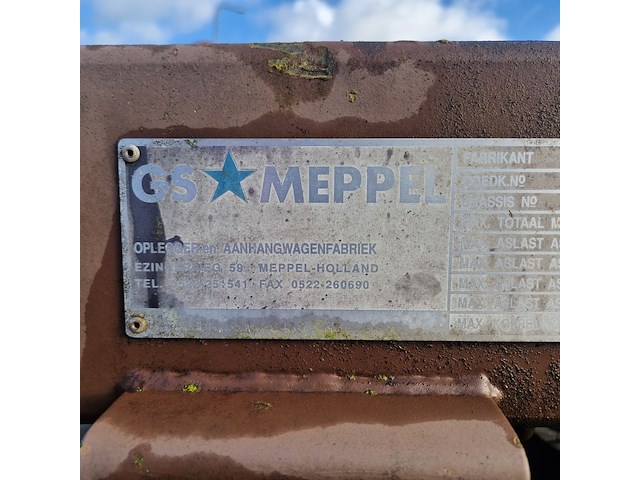 Open aanhangwagen 20ft, gs meppel, legergroen - afbeelding 6 van  41