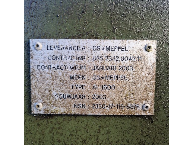 Open aanhangwagen 20ft, gs meppel, legergroen - afbeelding 9 van  41