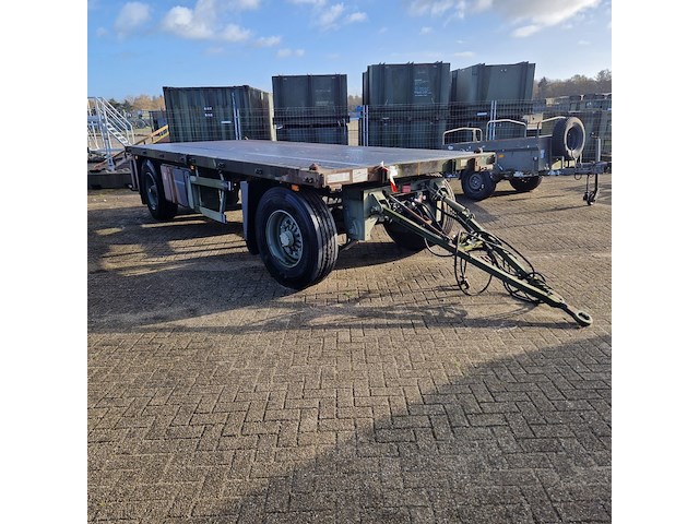 Open aanhangwagen 20ft, gs meppel, legergroen - afbeelding 1 van  41