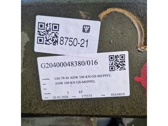 Open aanhangwagen 20ft, gs meppel, legergroen - afbeelding 36 van  41