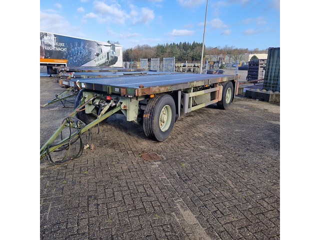 Open aanhangwagen 20ft, gs meppel, legergroen - afbeelding 38 van  41