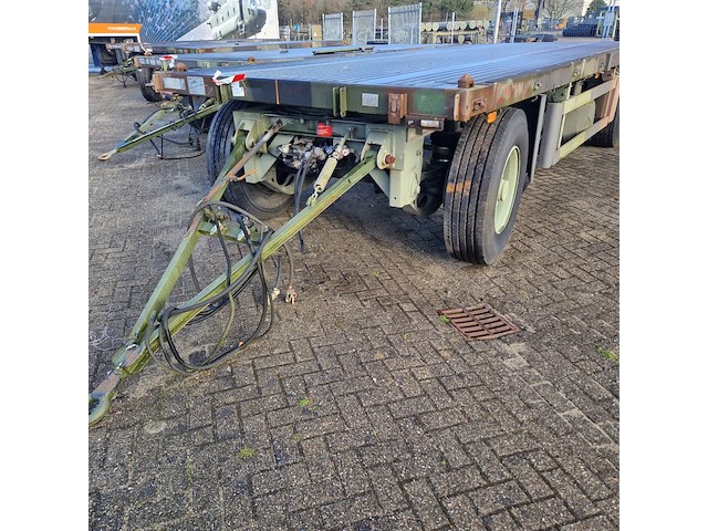 Open aanhangwagen 20ft, gs meppel, legergroen - afbeelding 39 van  41