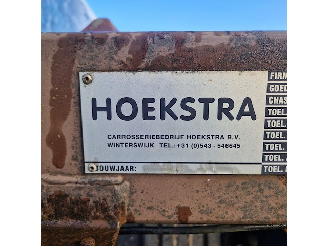 Open aanhangwagen 20ft, hoekstra, legergroen - afbeelding 2 van  38