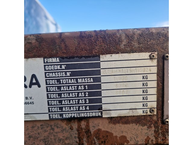 Open aanhangwagen 20ft, hoekstra, legergroen - afbeelding 3 van  38