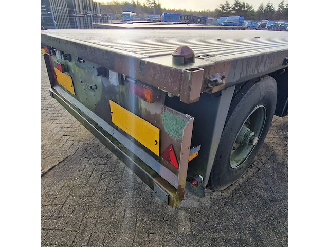 Open aanhangwagen 20ft, hoekstra, legergroen - afbeelding 15 van  38
