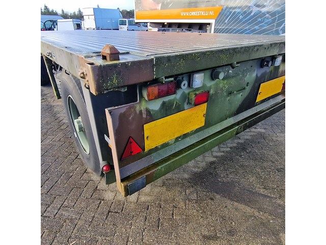 Open aanhangwagen 20ft, hoekstra, legergroen - afbeelding 17 van  38