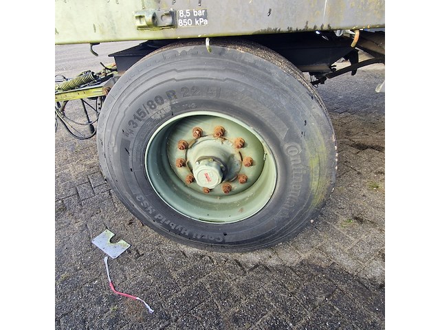 Open aanhangwagen 20ft, hoekstra, legergroen - afbeelding 27 van  38