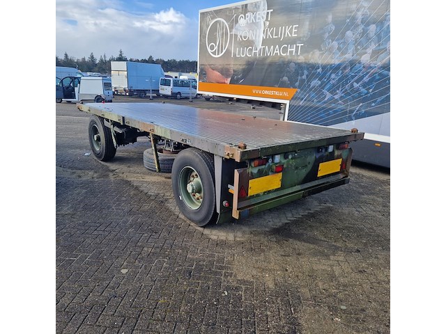 Open aanhangwagen 20ft, hoekstra, legergroen - afbeelding 33 van  38