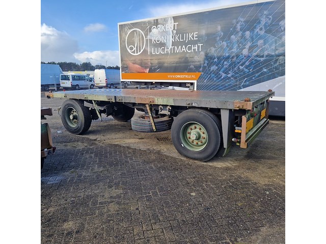 Open aanhangwagen 20ft, hoekstra, legergroen - afbeelding 34 van  38