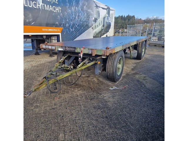 Open aanhangwagen 20ft, hoekstra, legergroen - afbeelding 35 van  38