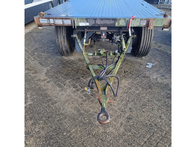Open aanhangwagen 20ft, hoekstra, legergroen - afbeelding 37 van  38