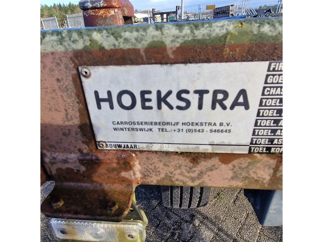 Open aanhangwagen 20ft, hoekstra, legergroen - afbeelding 2 van  29