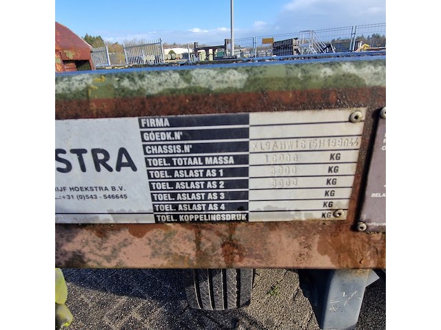 Open aanhangwagen 20ft, hoekstra, legergroen - afbeelding 3 van  29