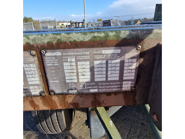 Open aanhangwagen 20ft, hoekstra, legergroen - afbeelding 5 van  29