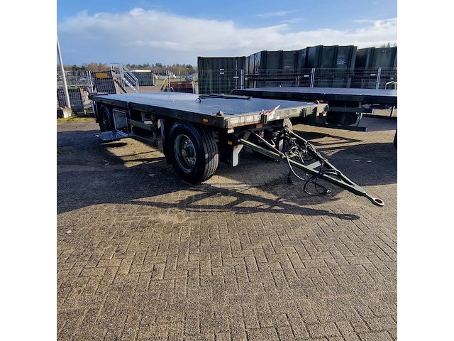 Open aanhangwagen 20ft, hoekstra, legergroen - afbeelding 1 van  29