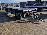 Open aanhangwagen 20ft, hoekstra, legergroen