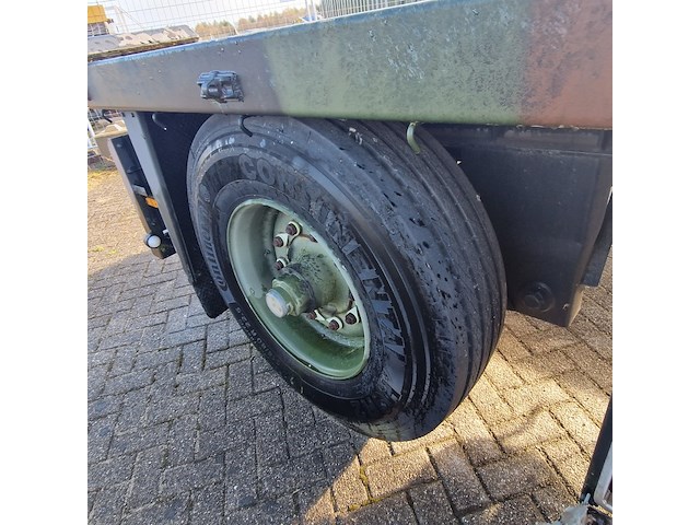 Open aanhangwagen 20ft, hoekstra, legergroen - afbeelding 14 van  29