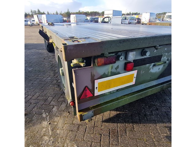 Open aanhangwagen 20ft, hoekstra, legergroen - afbeelding 17 van  29