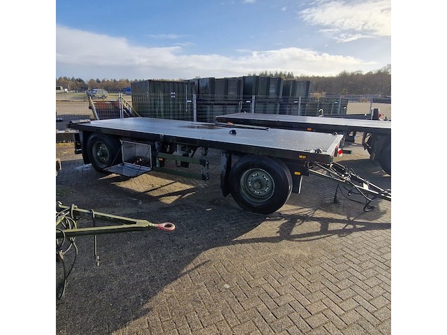 Open aanhangwagen 20ft, hoekstra, legergroen - afbeelding 12 van  29