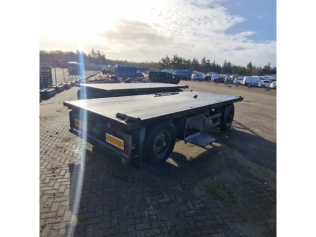 Open aanhangwagen 20ft, hoekstra, legergroen - afbeelding 24 van  29