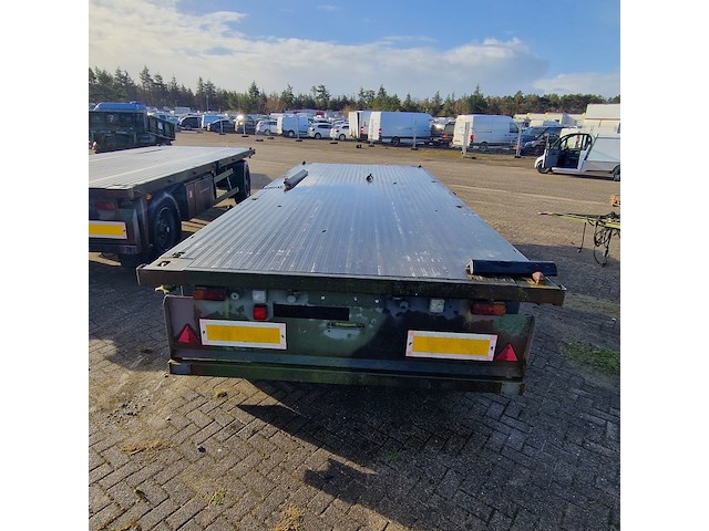 Open aanhangwagen 20ft, hoekstra, legergroen - afbeelding 25 van  29