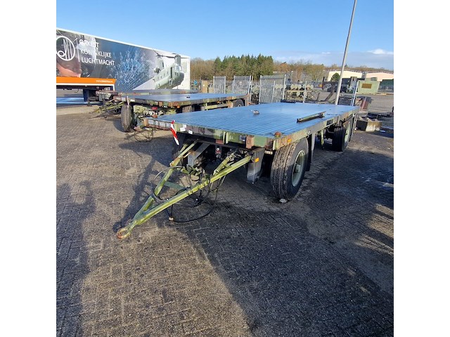 Open aanhangwagen 20ft, hoekstra, legergroen - afbeelding 27 van  29