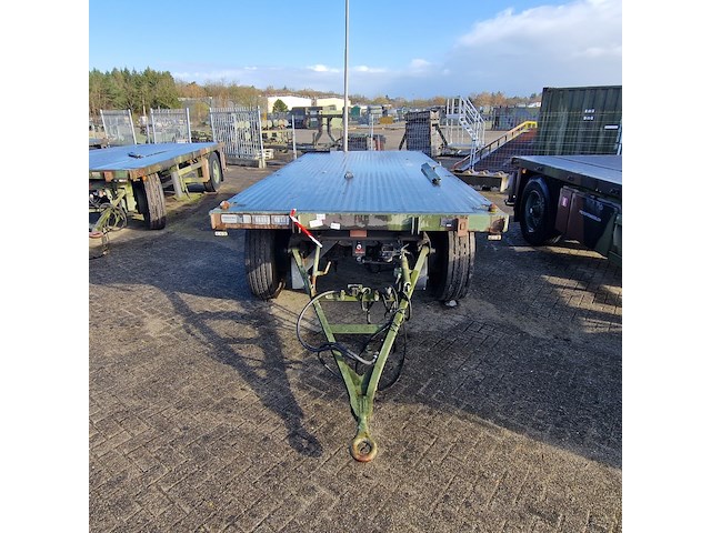 Open aanhangwagen 20ft, hoekstra, legergroen - afbeelding 28 van  29