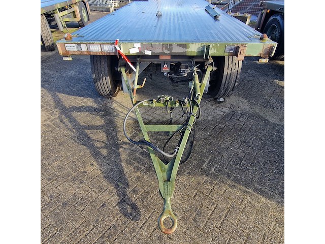 Open aanhangwagen 20ft, hoekstra, legergroen - afbeelding 29 van  29