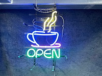 Open glas neon decoratie - afbeelding 2 van  2