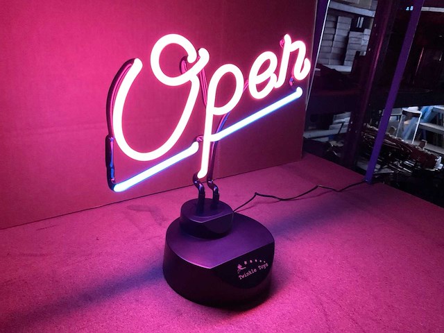 Open glas neon - afbeelding 1 van  1