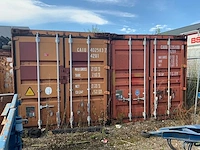 Open top 40ft container met inhoud (2x)